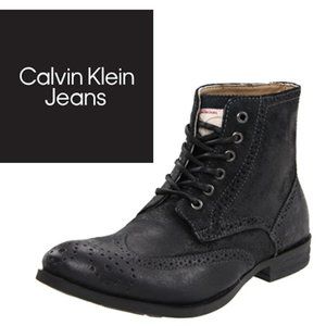 Calvin Klein Alex Brogue Boots - Size 9